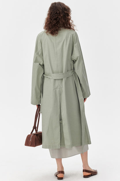 Petite Sleeveless Trench Dress Coat Set-Up