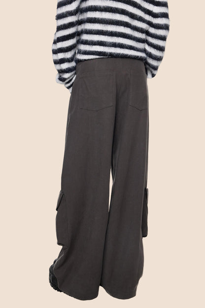Fall Retro Wide-Leg Pants