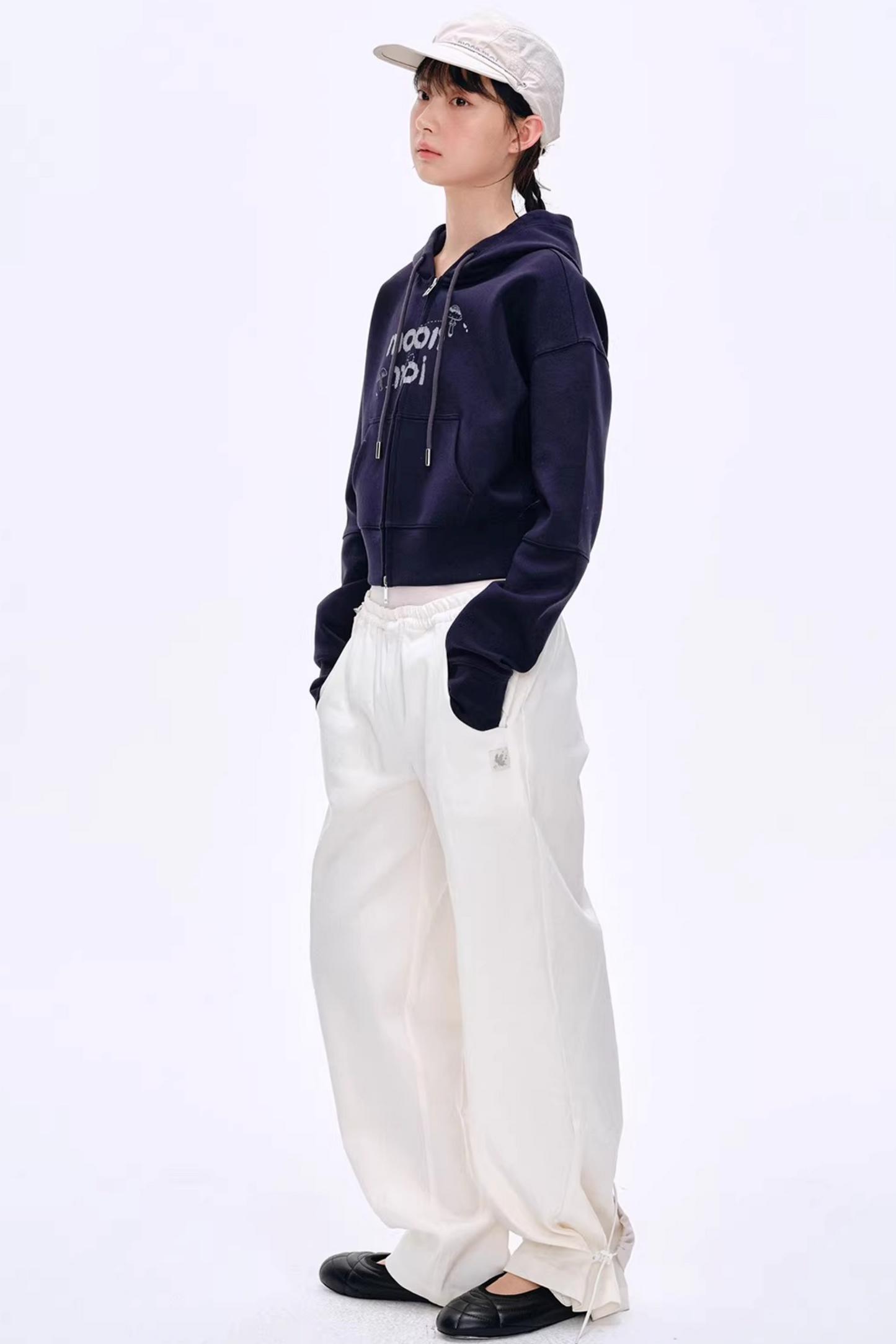 Lyocell Blend Color-Block Pants
