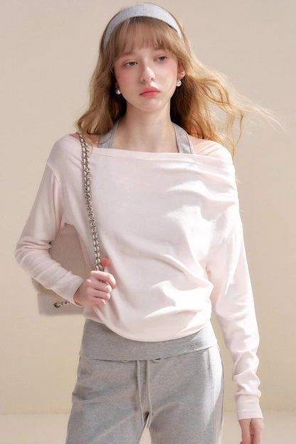 Lyocell Color-Block Halter Set