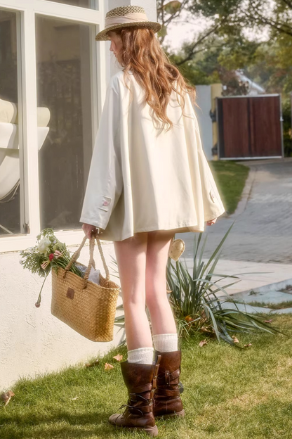 Button Pocket Trench Coat