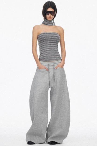 Classic Wide-Leg Fleece Sweatpants