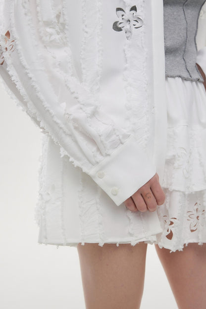 French Style Hollow Floral Two-Piece Set-Up