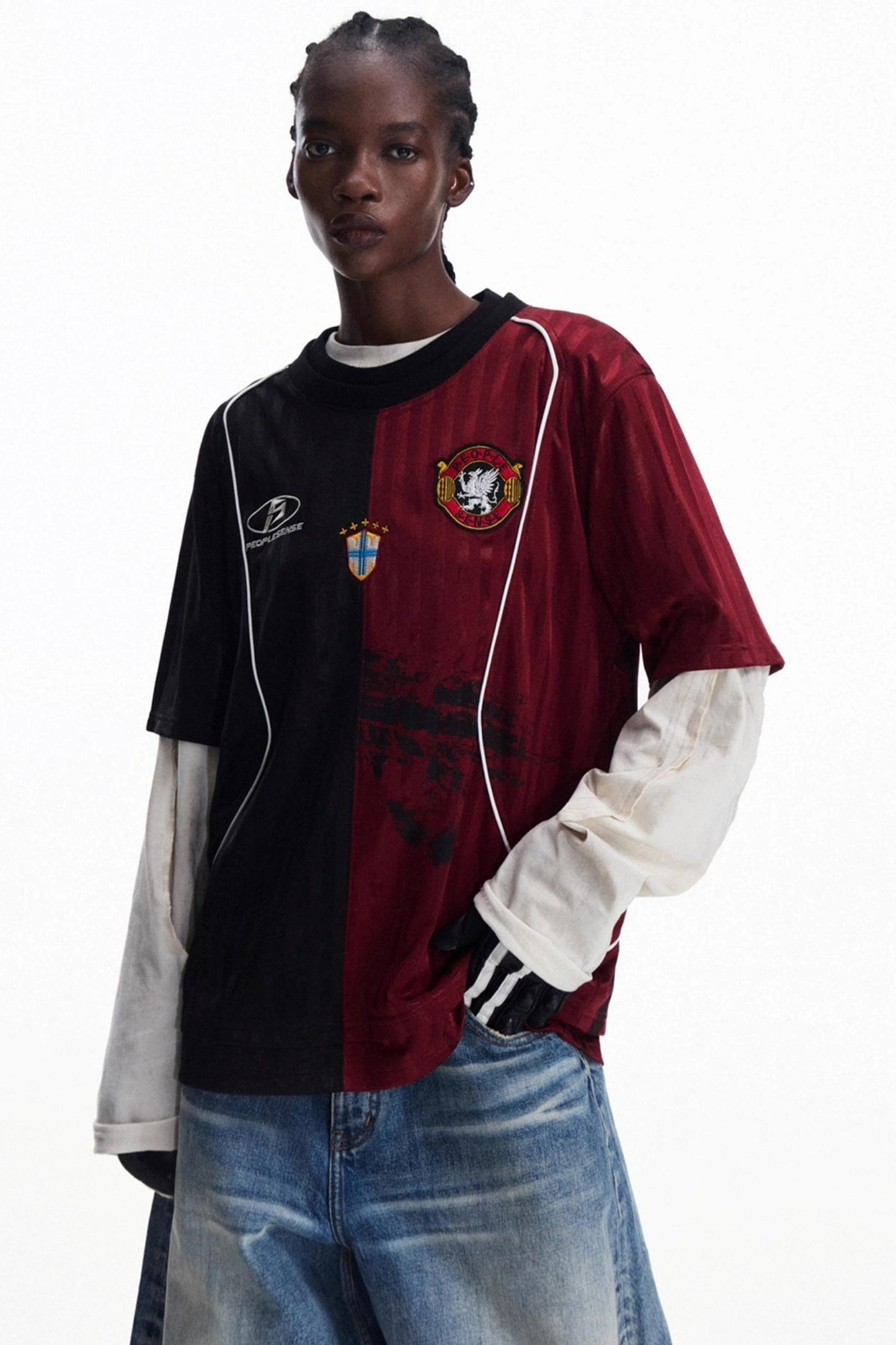 Vintage Crew Neck Jersey Top