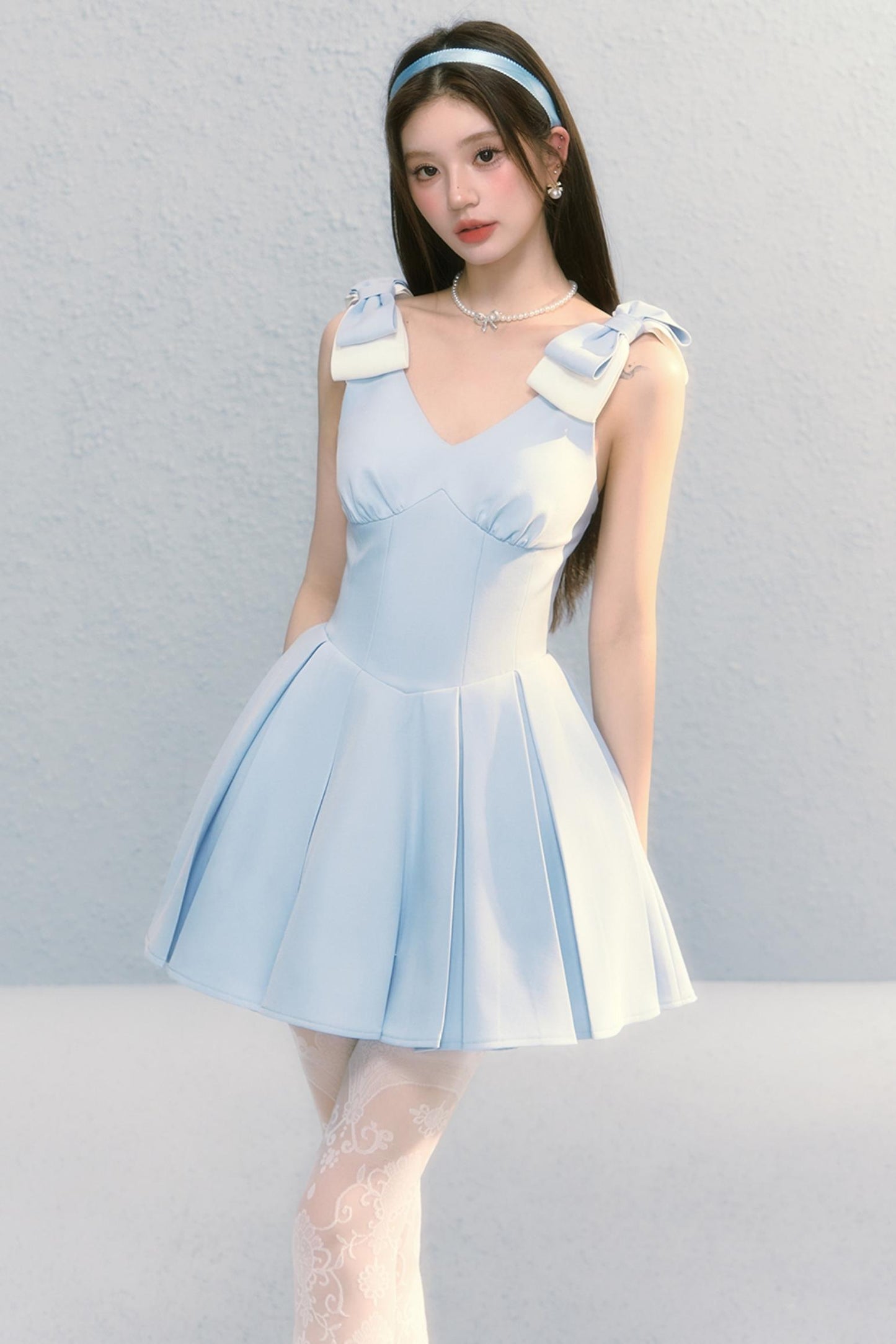 Blue Daughter V-Line Summer Slip Dress