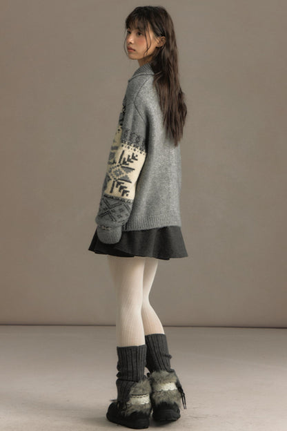 Vintage Lapel Cardigan