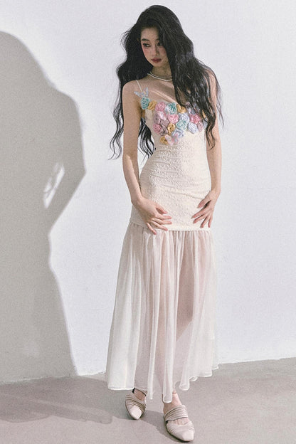 Autumn Floral Slip Dress Set-Up