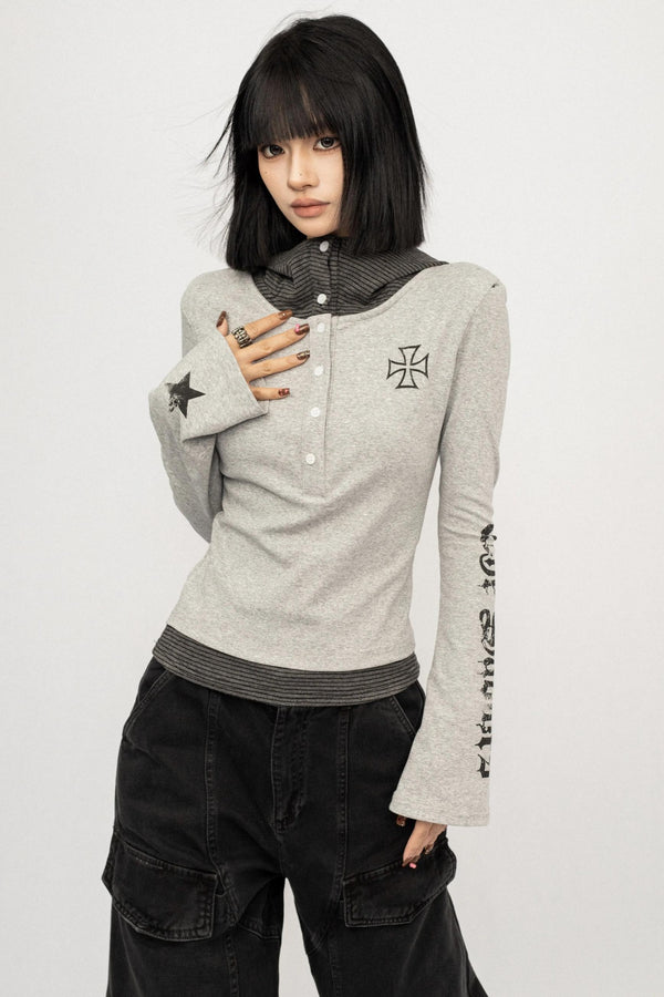 Spice Girl Long Sleeve Lazy Hooded Top