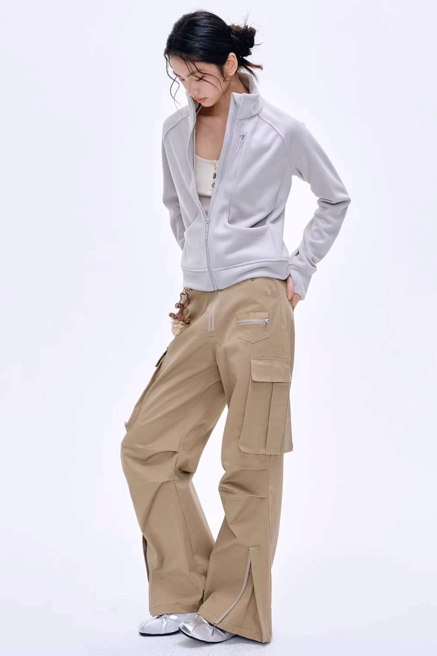 Pantaloni da Lavoro Plissettati Vintage