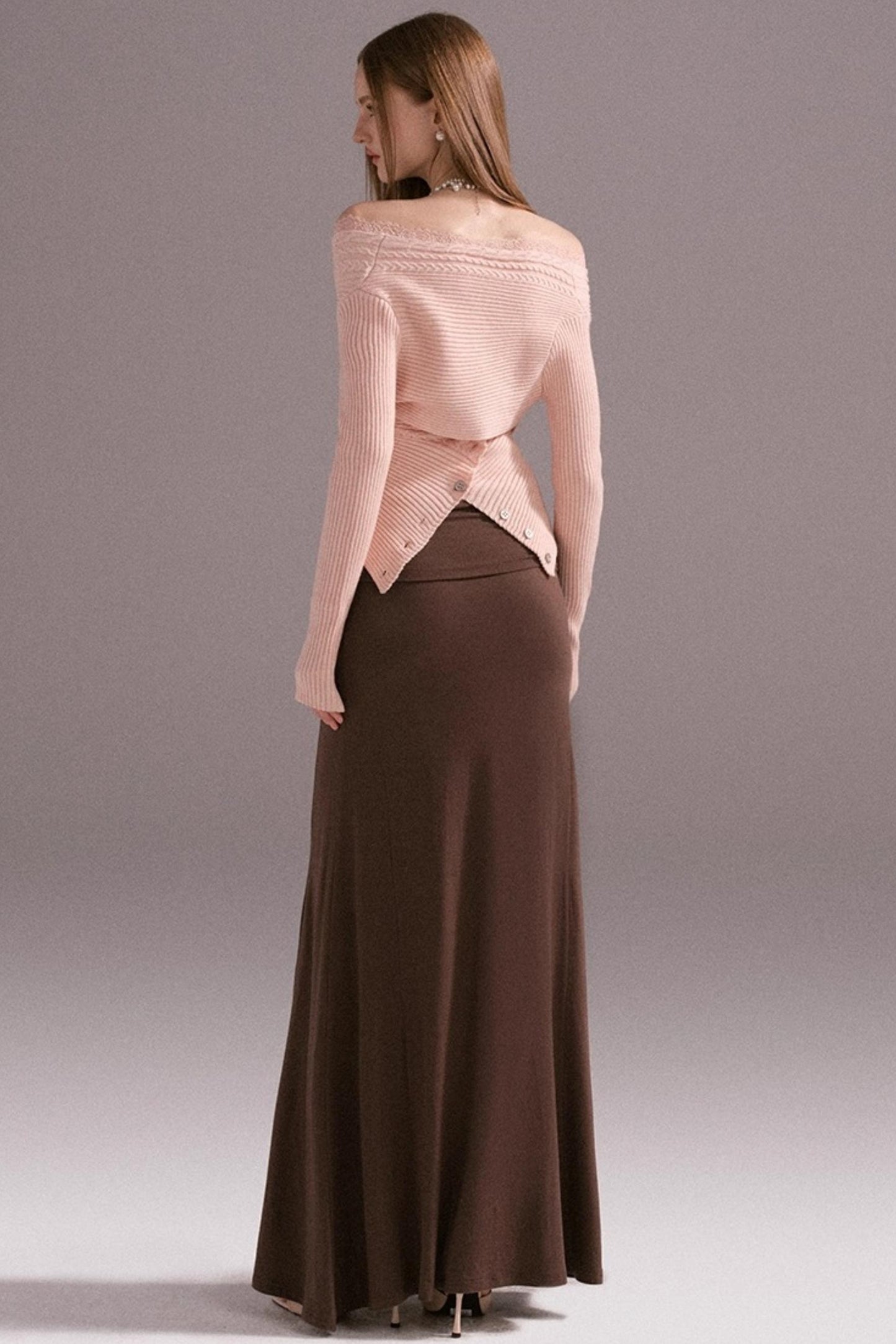 Girl Pink Knitted Sweater