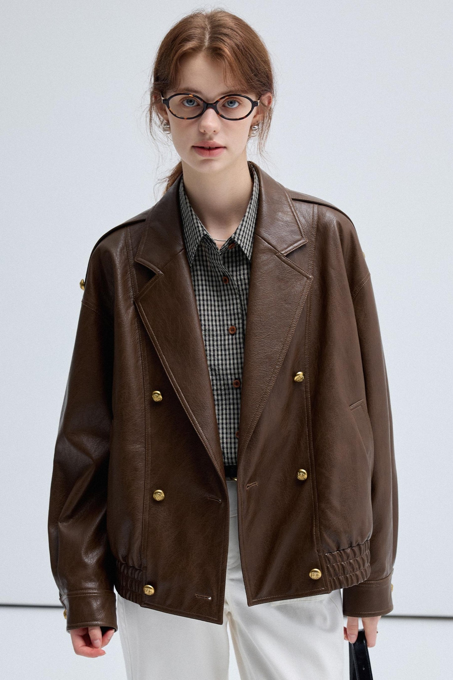 Retro Brown Leather Jacket