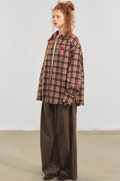 Wide-Leg Scimitar Pants