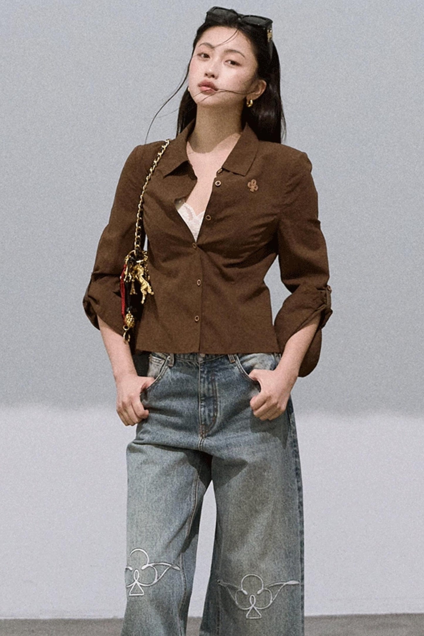 Maillard Cotton Linen Slim Shirt