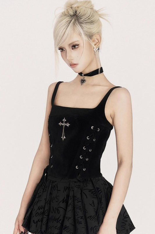 Gothic Lace-Up Corset