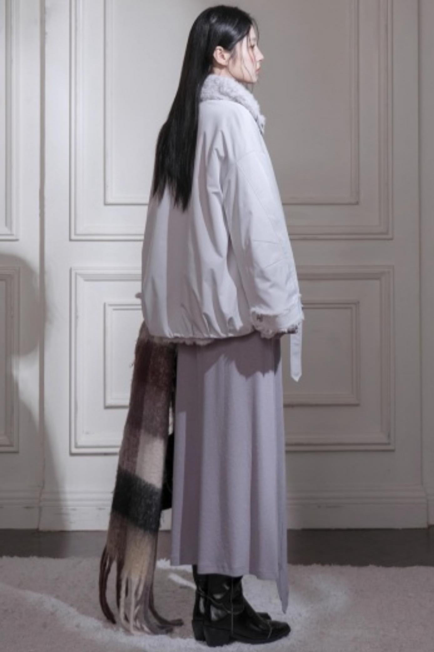 Gray Taro Tie-Dye Knit Set