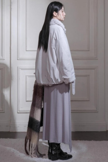 Gray Taro Tie-Dye Knit Set