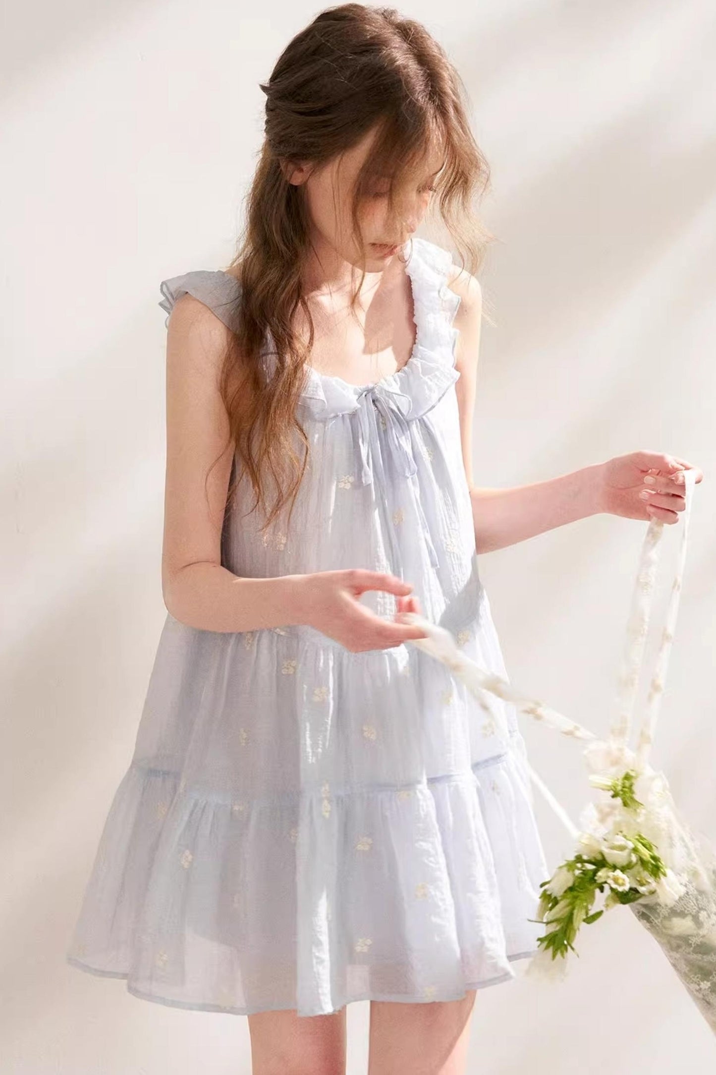 Ruffled A-Line Dress