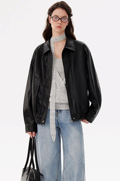 Handsome Street Leather Jacket