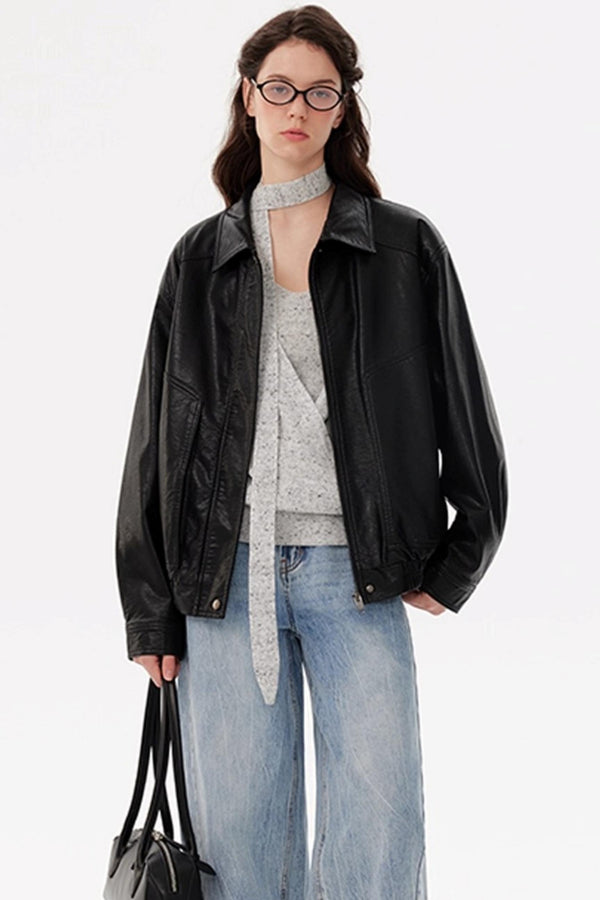 Handsome Street Leather Jacket