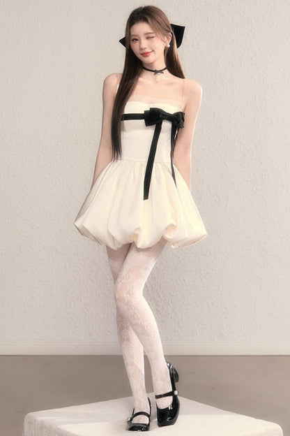 Moonlight Polka Dot Princess Puffy Dress