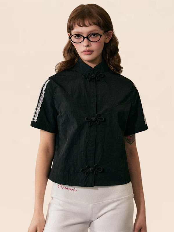 Chinese Buckle T-Shirt and Skirt Set-Up