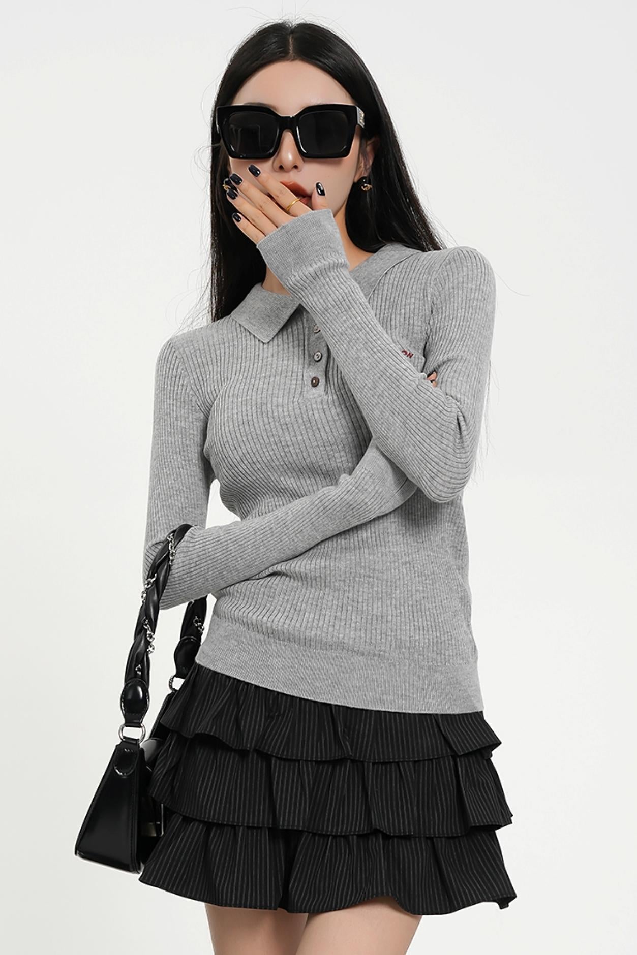 Slim Fit Knit Pullover Sweater