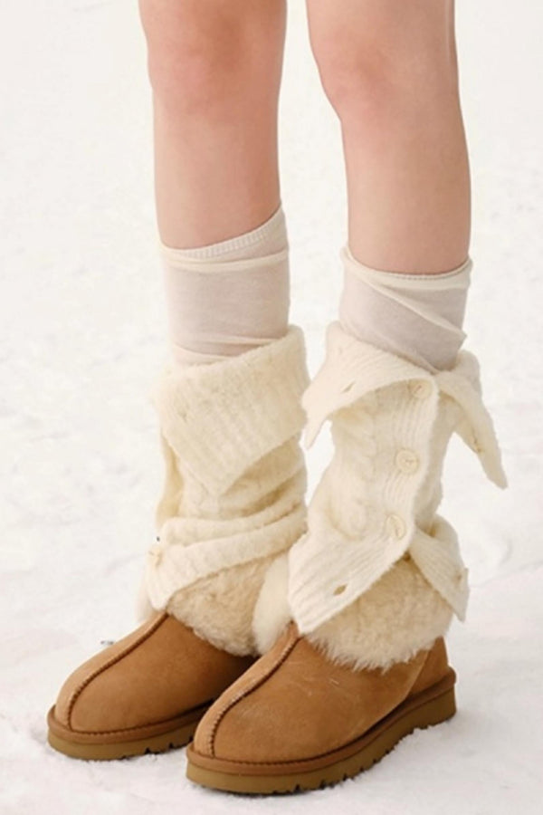 Heavy Wool Blend Slouch Socks