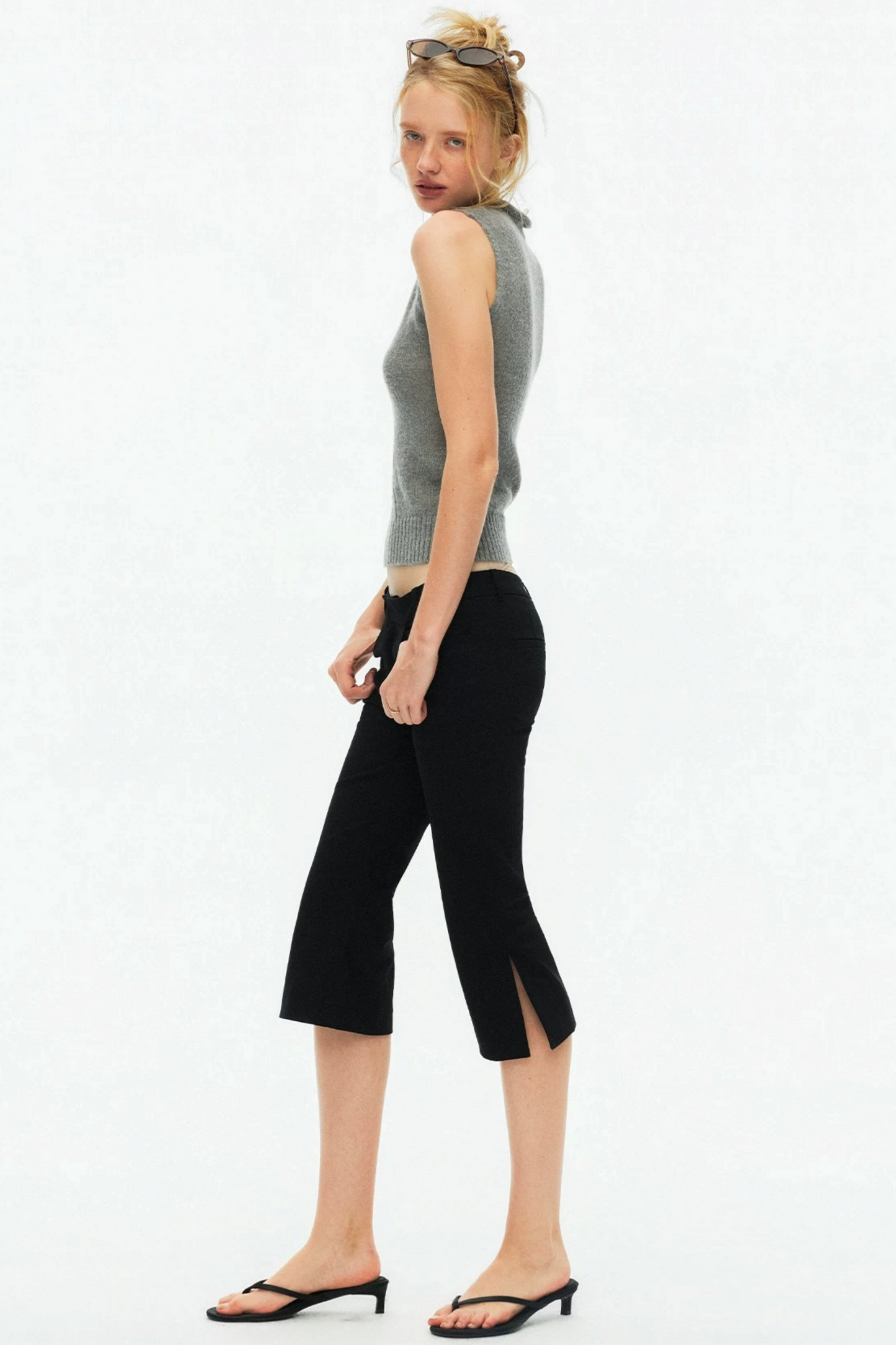 Multi-Color Mohair Knit Vest