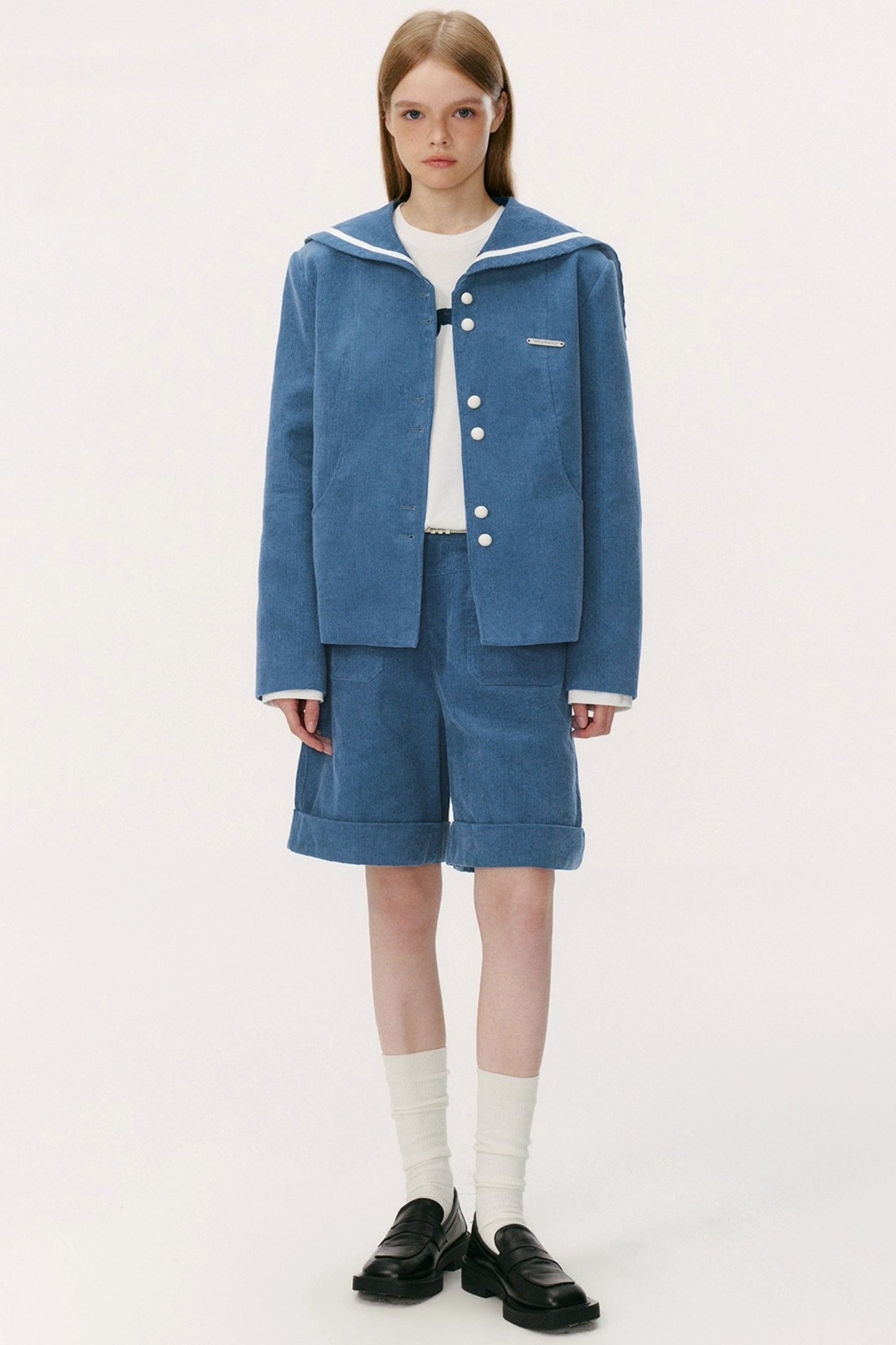 Preppy Casual Corduroy Shorts