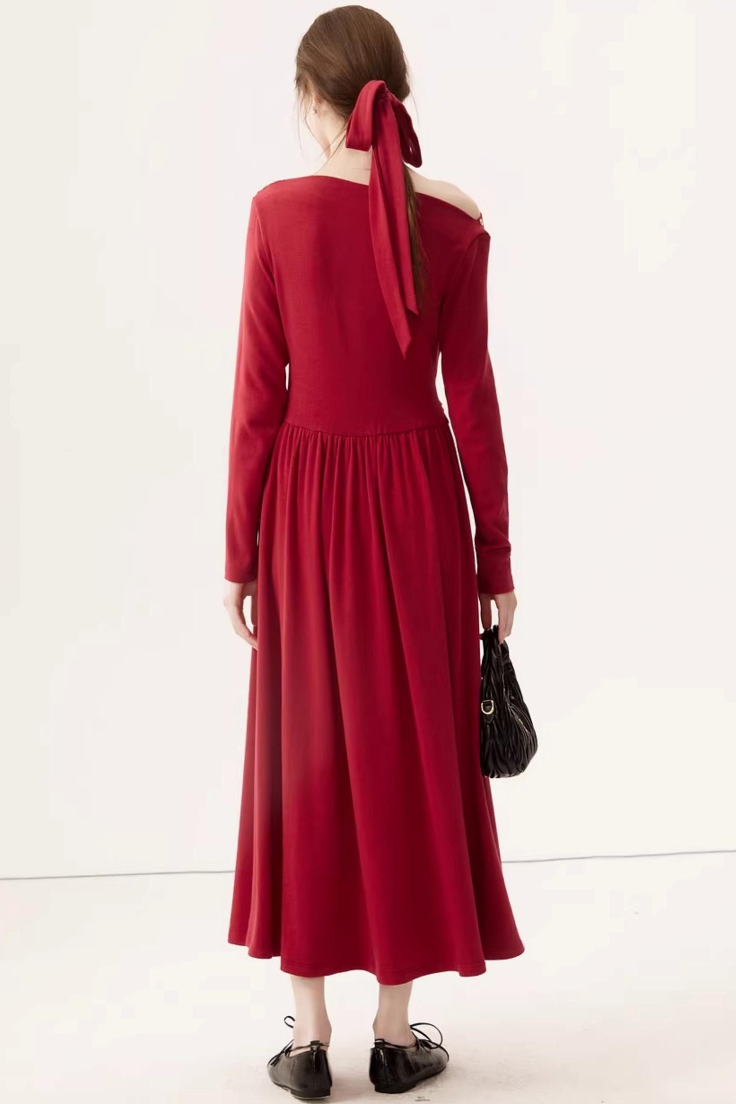 Off-Shoulder Knit Dress