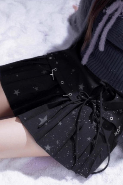 Dark Star Pleated Skirt