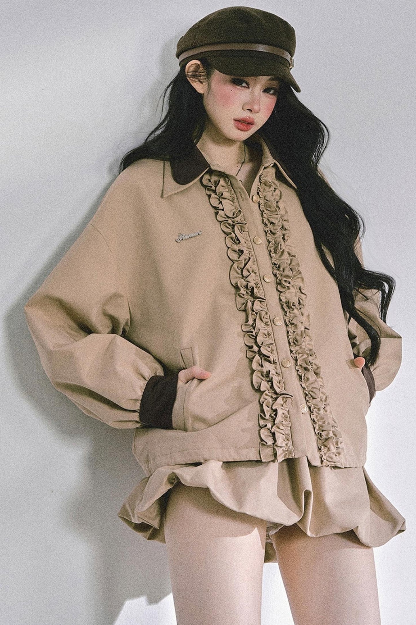 Autumn Two-Piece Jacket Skirt Set-Up