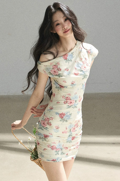 Floral Off-Shoulder Summer Dress Set-Up