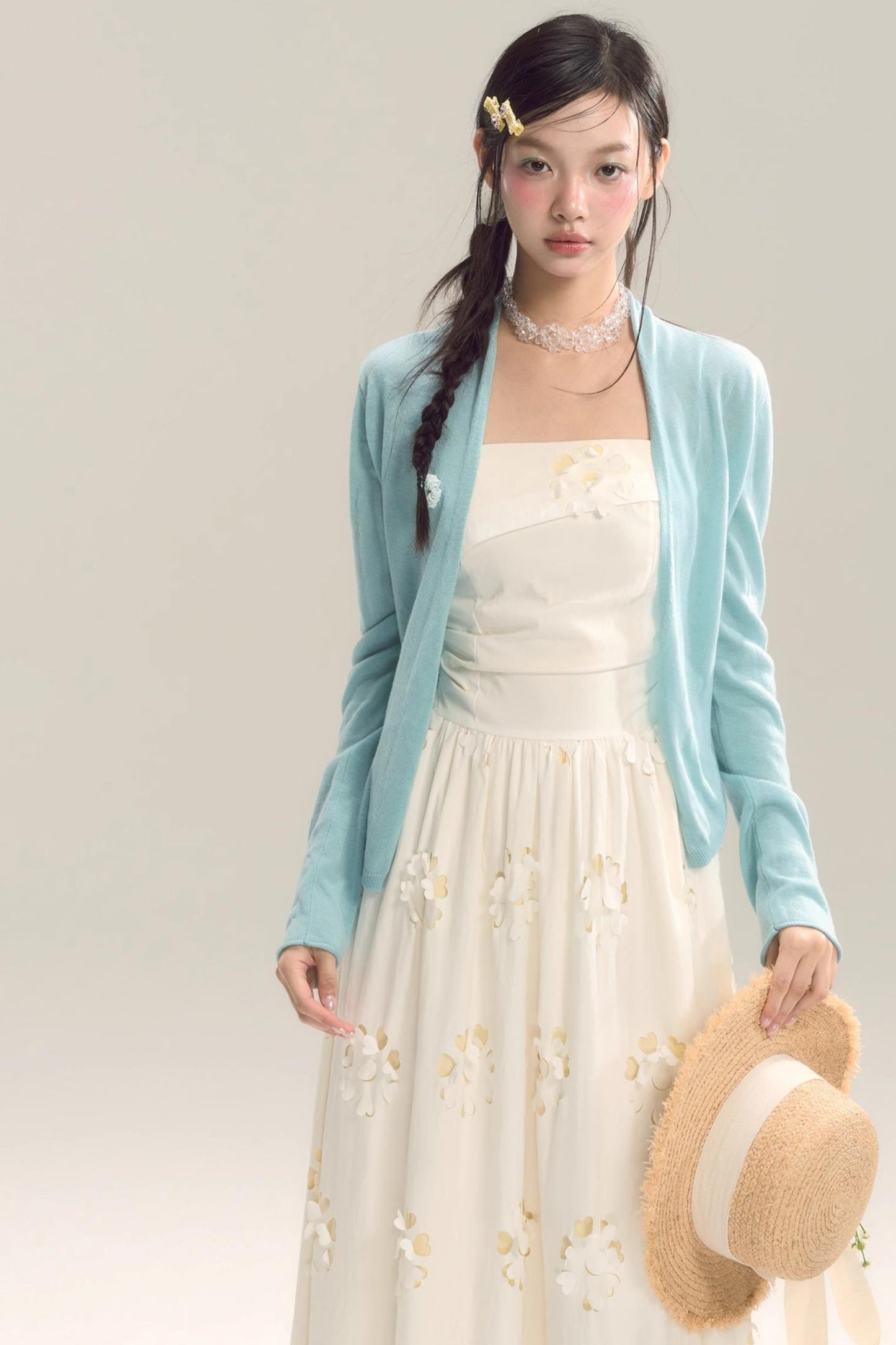 Coastal Floral Halter Dress