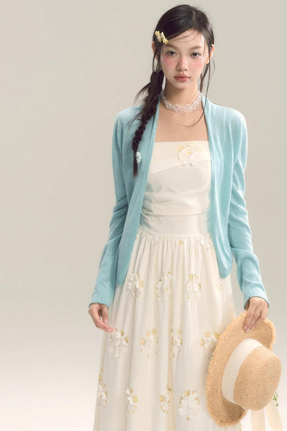 Coastal Floral Halter Dress