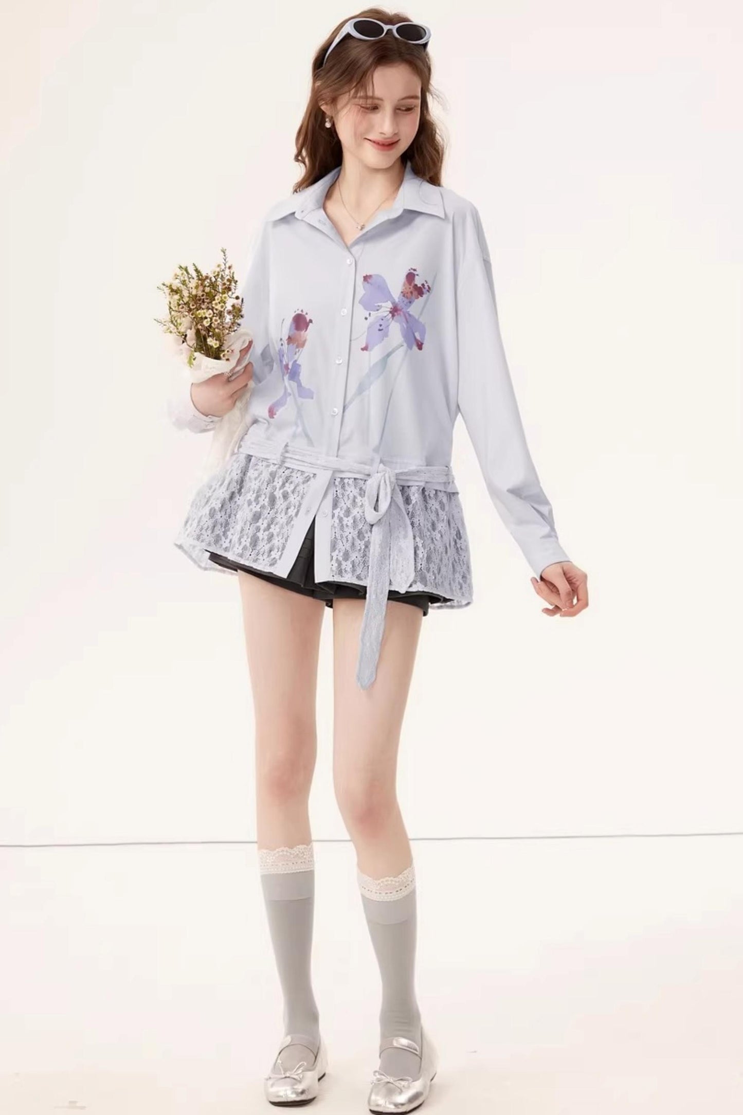 Bamboo Floral Lace Shirt