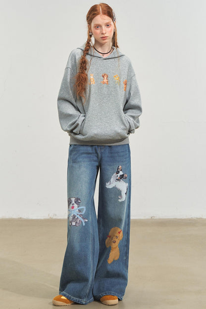 Cute Pet Party Hooded Top