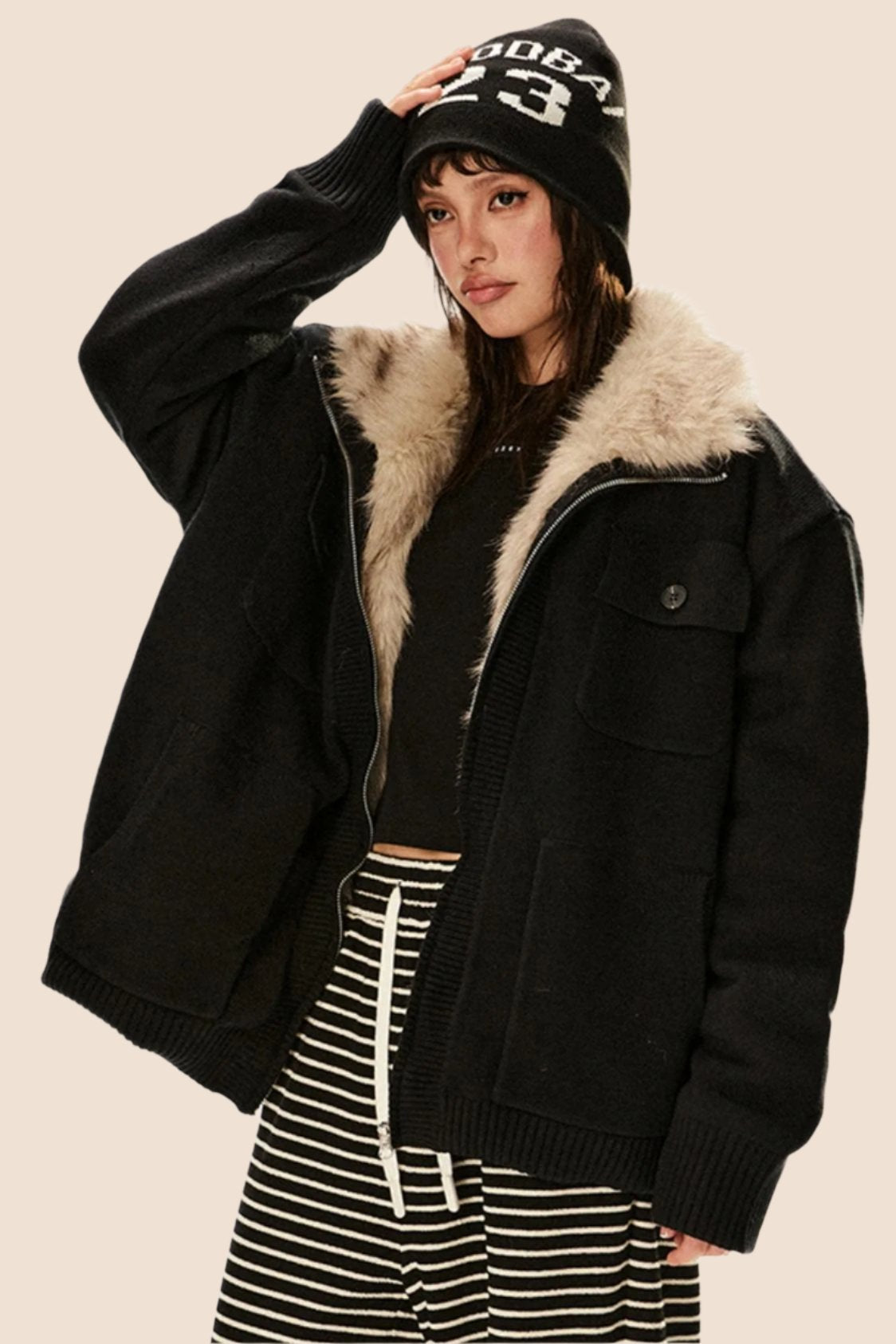 Versatile Furry Winter Jacket