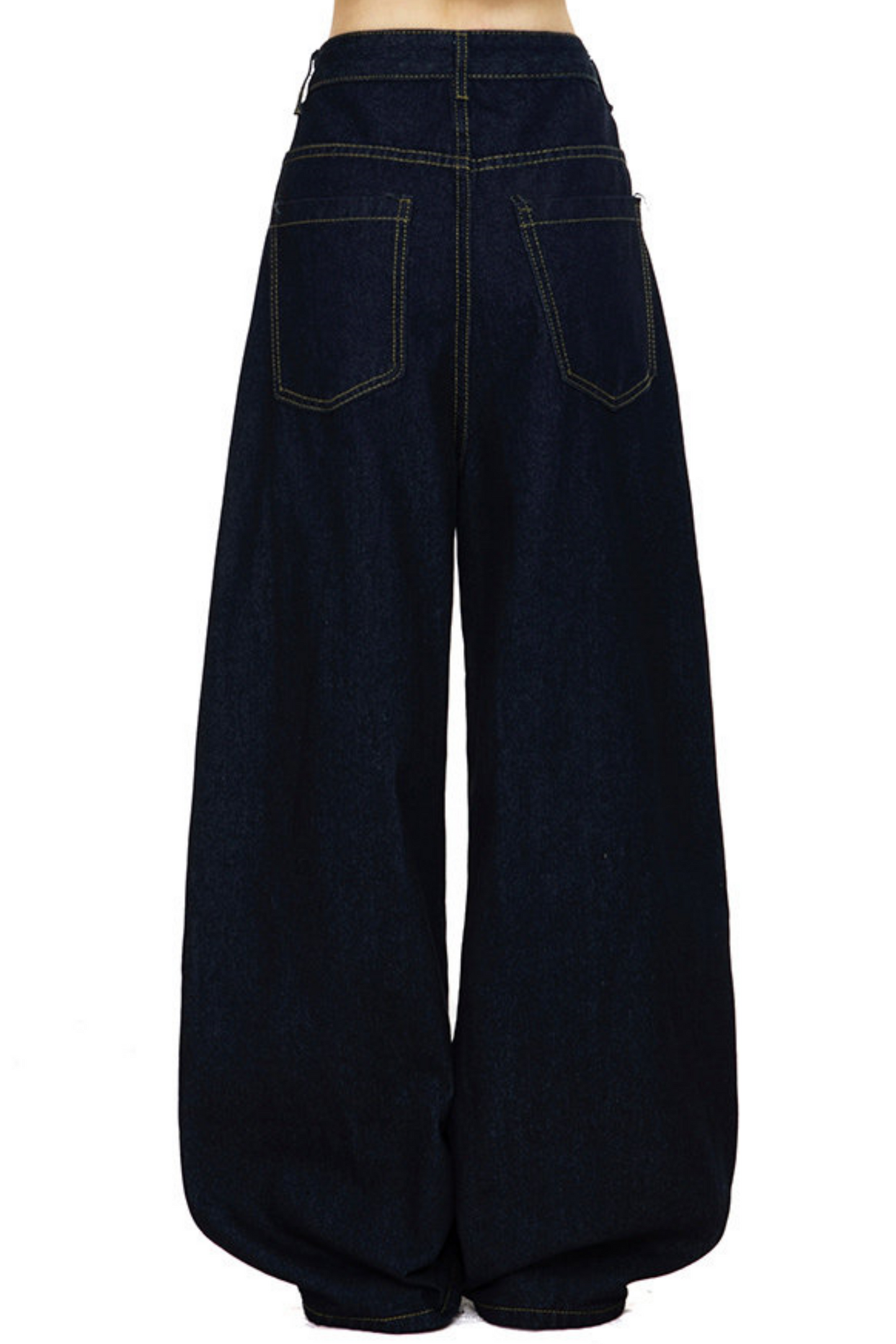 Ribbon Design Denim Pants