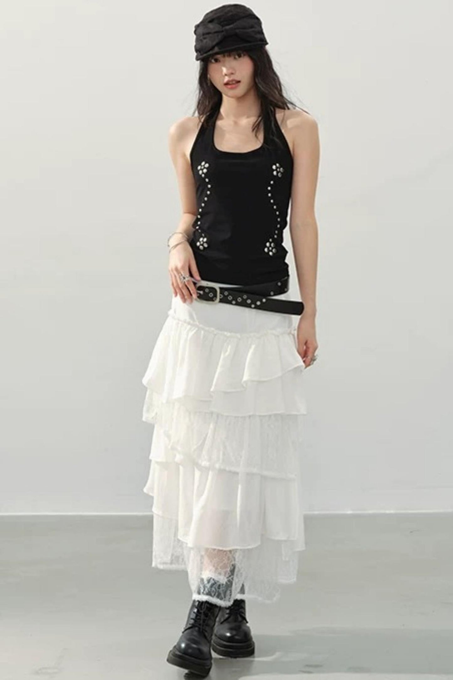 Black Swan Halter Top Set