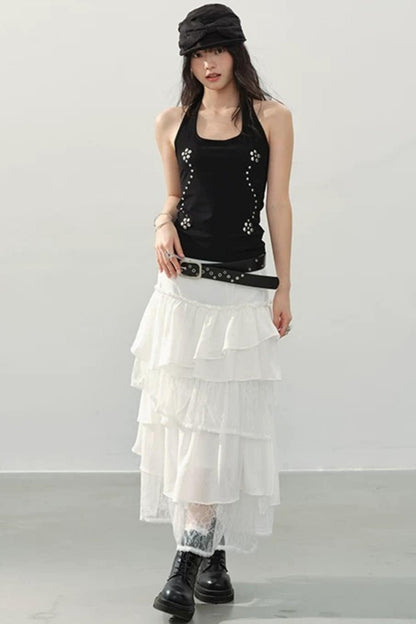 Black Swan Halter Top Set