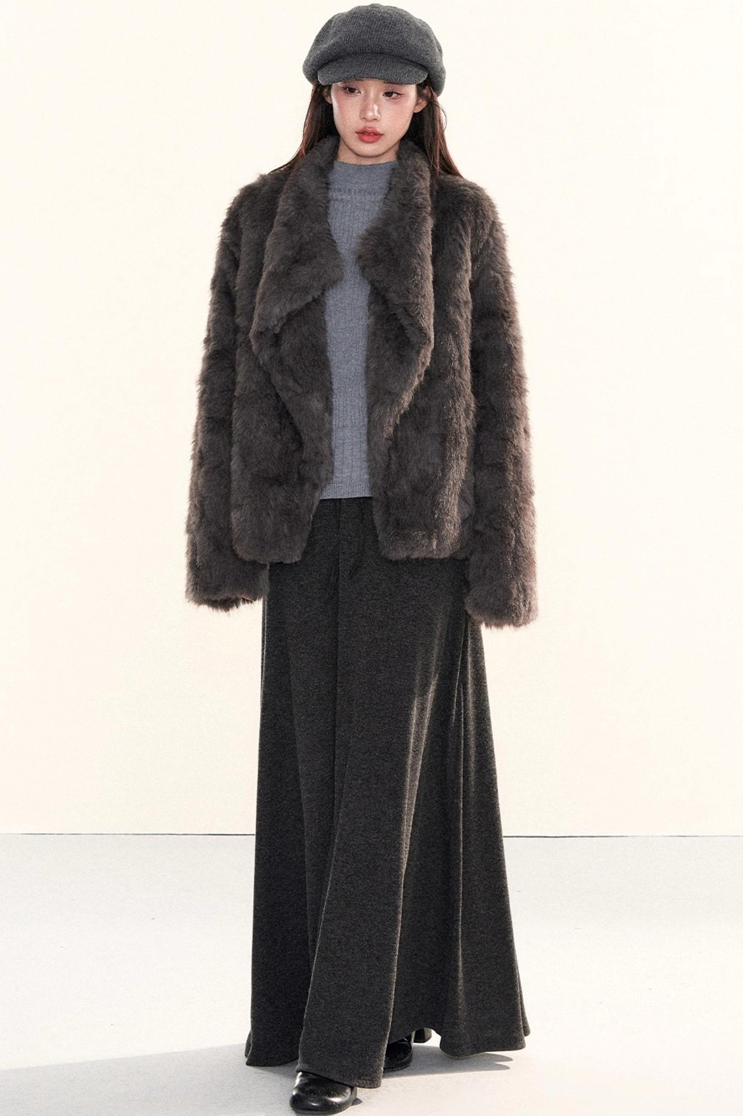 Retro Eco-Friendly Fur Coat