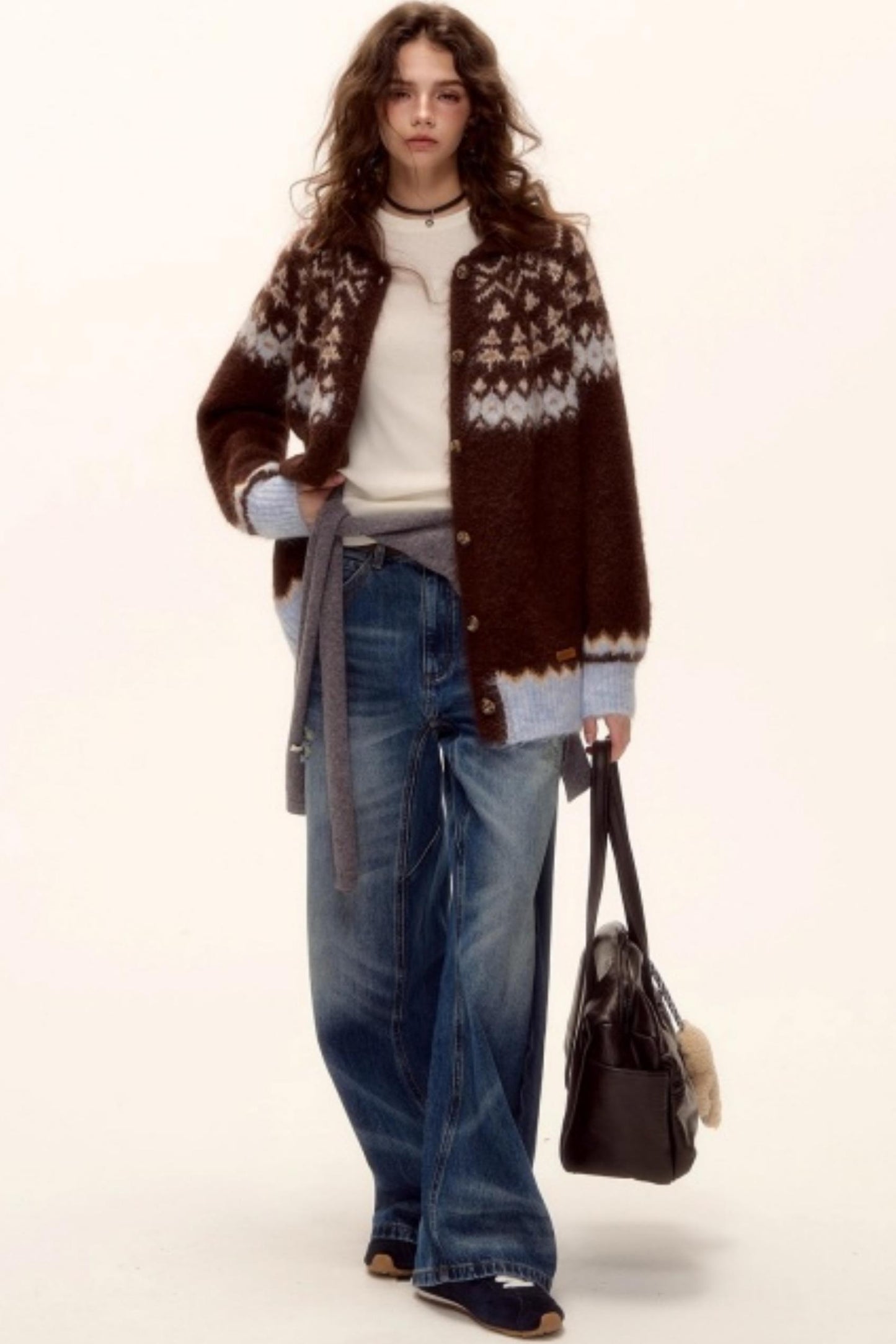 Wool Fair Isle Cardigan