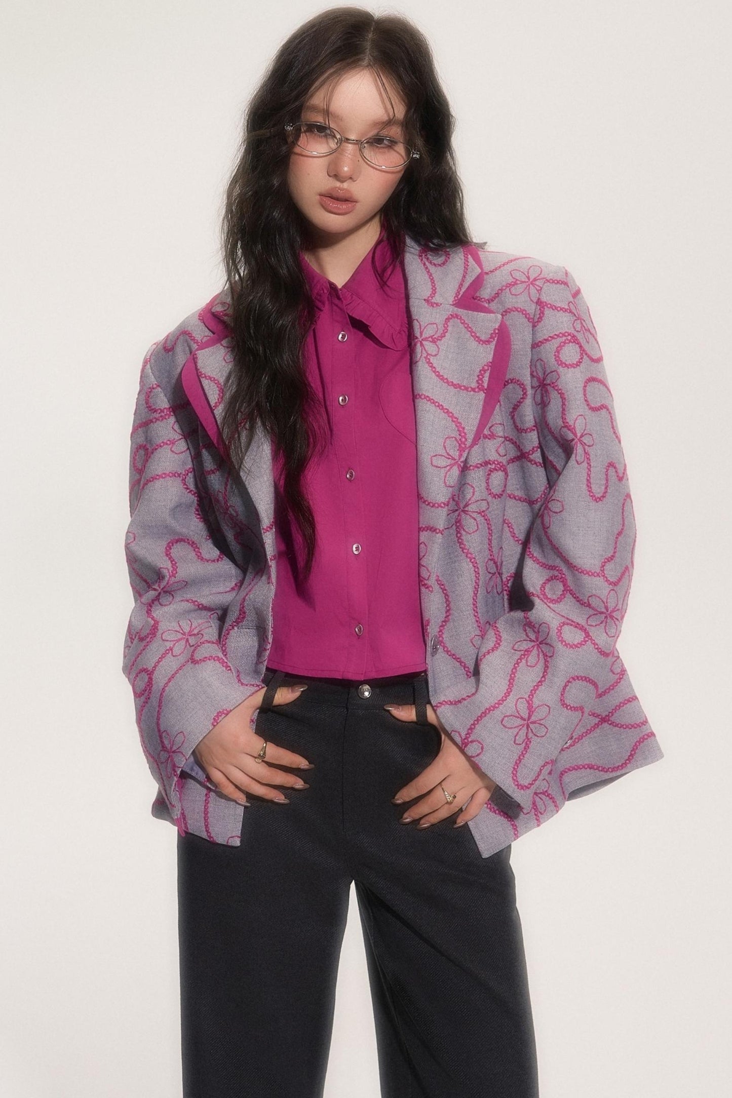 Sweetheart Loose Long-Sleeved Shirt