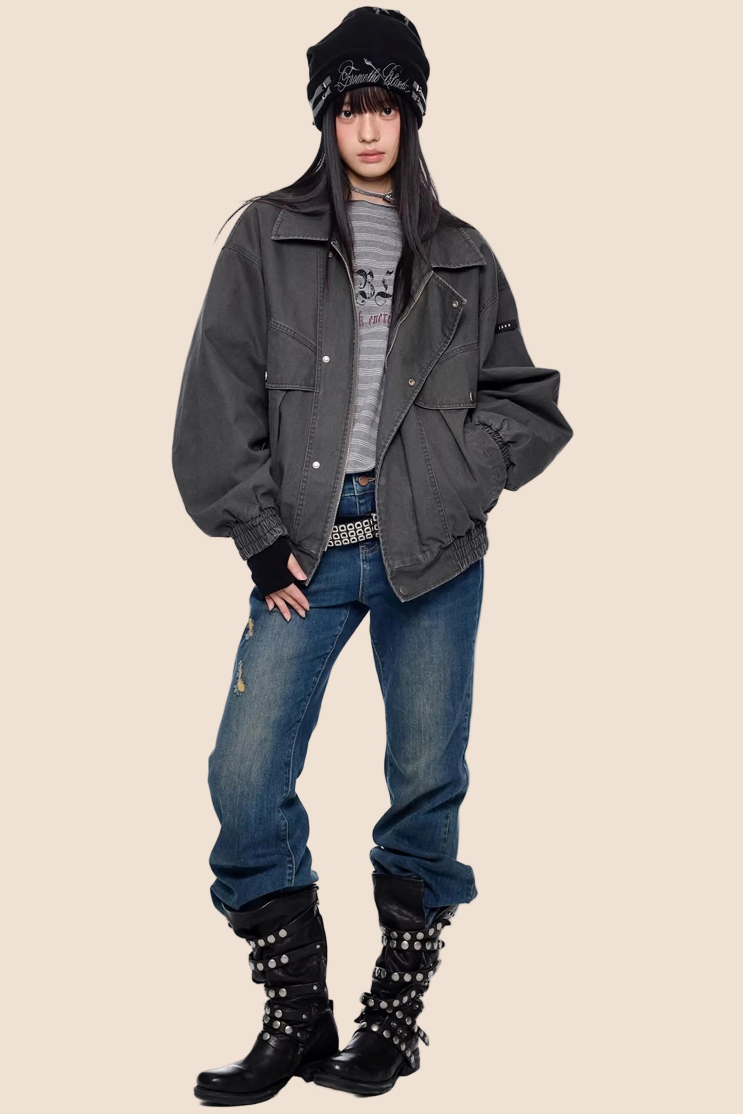 Mikro-weit Retro Schlaghosen