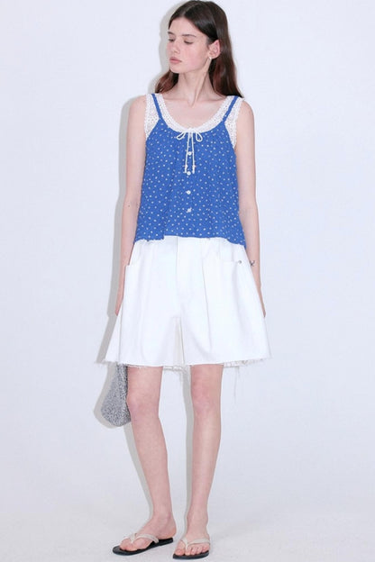 Luxury Pleated Bermuda Shorts