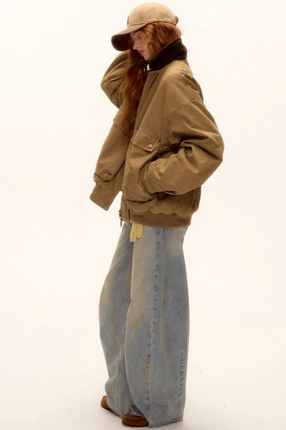 Corduroy Patchwork Retro Jacket Set-Up