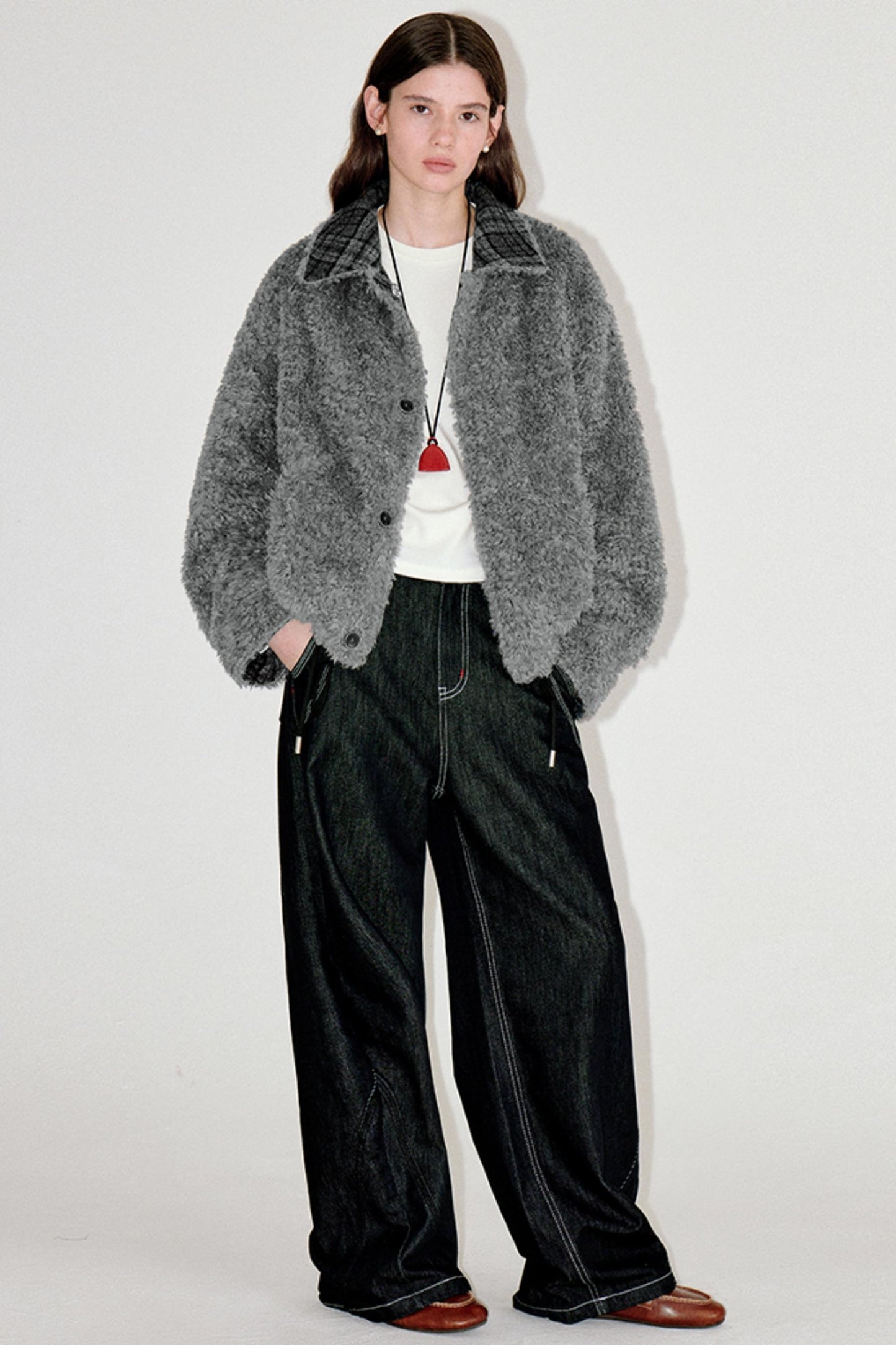 Winter Woolen Drawstring Jacket