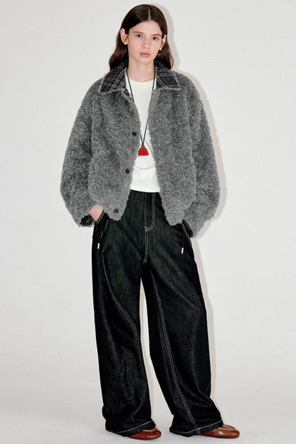 Winter Woolen Drawstring Jacket