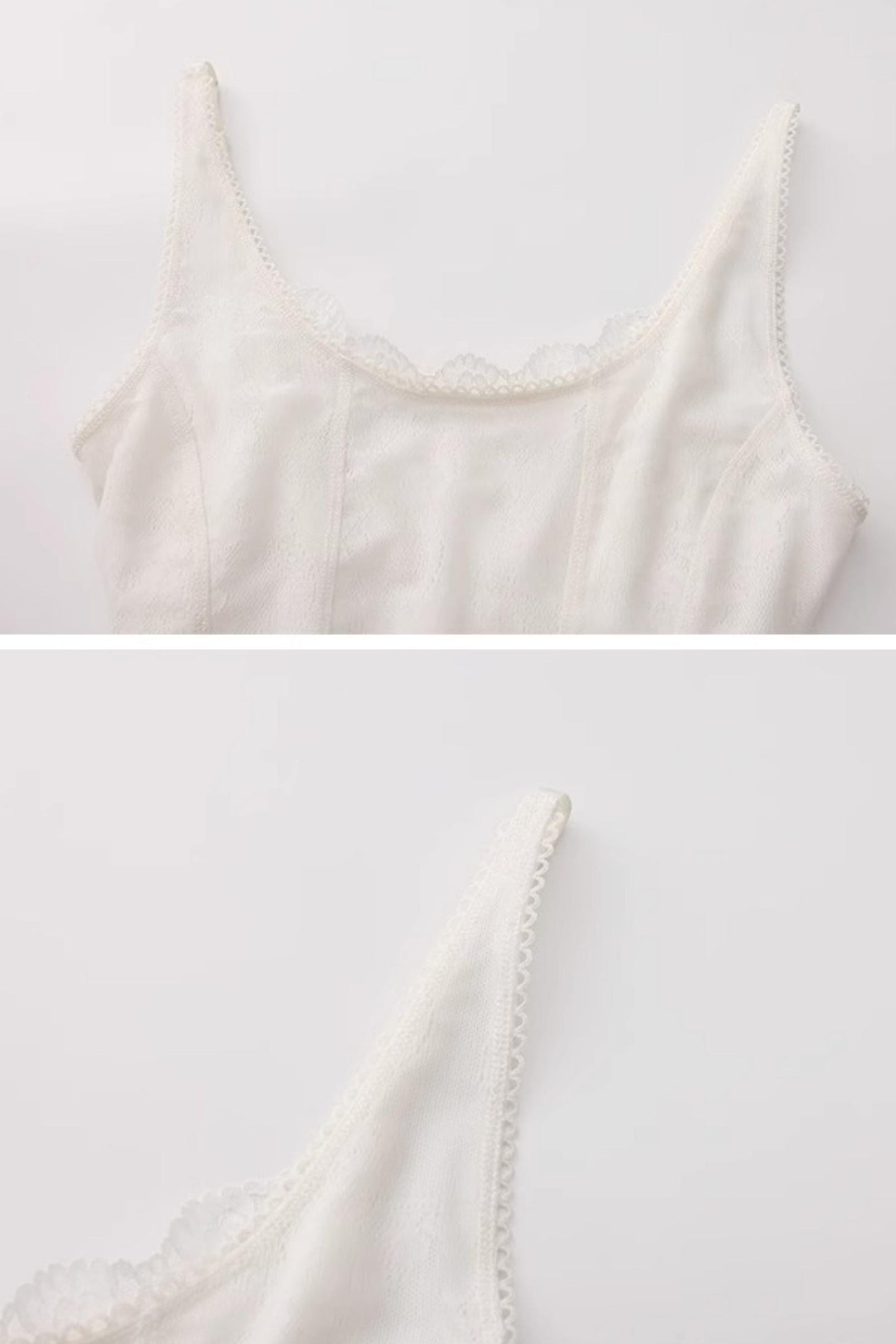 Lace White Camisole Top